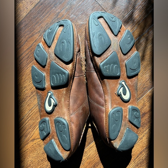 Olukai Men's Size13 Ohana Nubuck Leather Casual Lace Up Shoes Brown - Picture 5 of 11